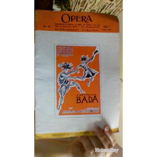 Supplement theatral numero 347 d'opra numero 57 Fevrier 1952 -