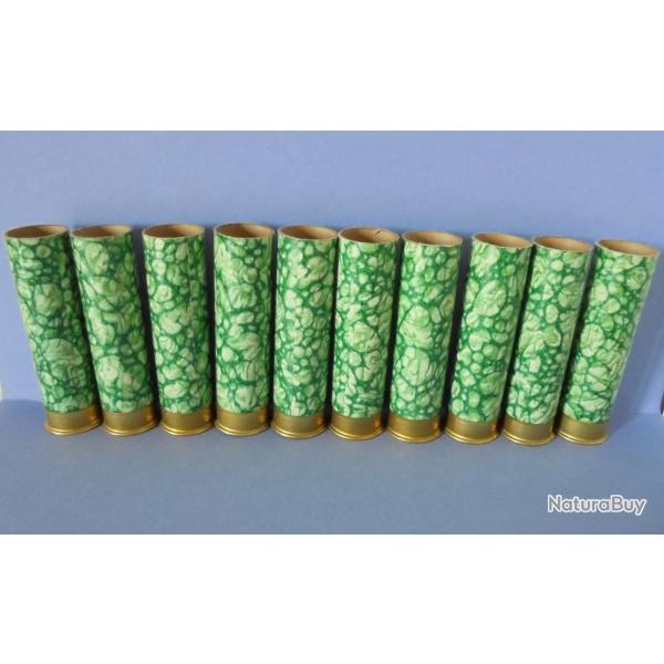 SUPERBE LOT DE 10 DOUILLES ANCIENNES MANUFRANCE CAL.20 JAMAIS CHARGEES POUR LA  COLLECTION