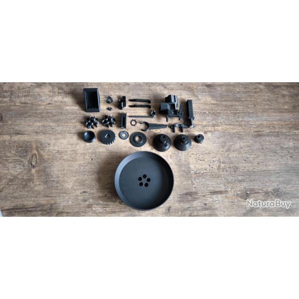 Kit ultime d'am�lioration pour Lee Pro 4000 & Lee Auto Breech Lock Pro - Impression 3D (noir) 5 tube