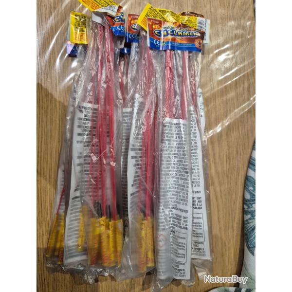 Lot de 9 x 12 Fus�e 1 coup Cyclamen Neuf . 108 fus�es