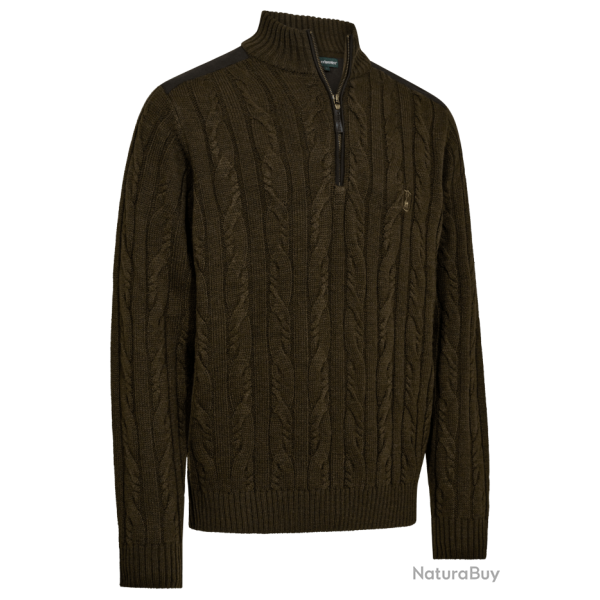 Pull demi zip Randall kaki DEERHUNTER