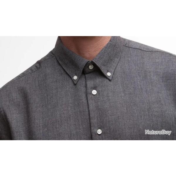 Chemise Barbour Tamish Regular Herringbone colori Gris