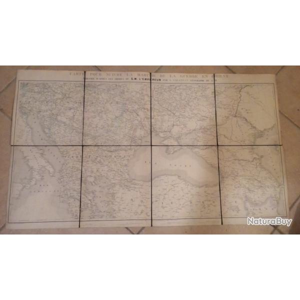 carte pour suivre la marche de la guerre en orient