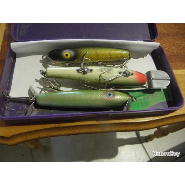 3 Leurres de pche vintage Shakespeare? pour le brochet