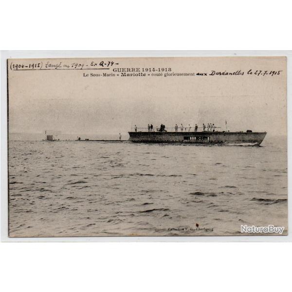 CPA - MARINE MILITAIRE  - GUERRE1914-1918- Le Sous-Marin " Mariotte " coule glorieusement N�4047