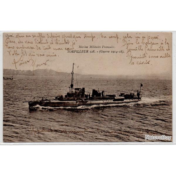 CPA - Marine  Militaire Fran�aise - TORPILLEUR  ( Guerre 1914-1918 )- N�4049