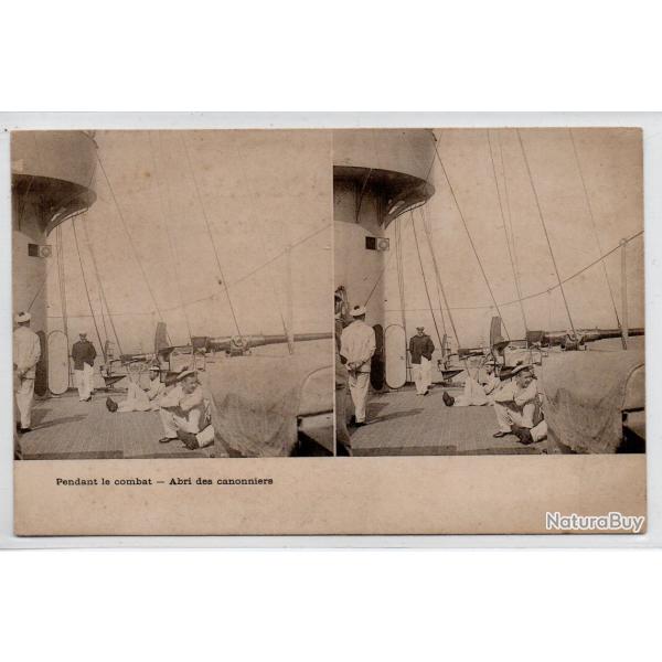 CPA - Marine  Militaire  - Pendant le combat - Abri des canonniers - N�4051