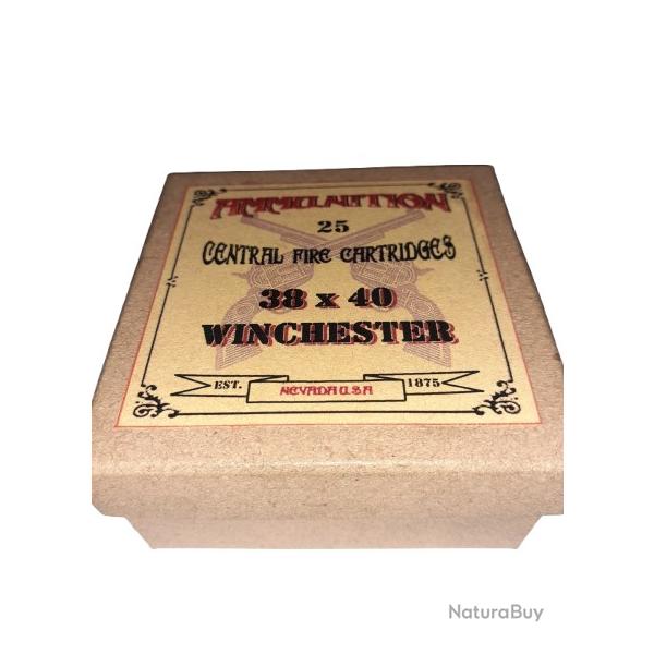 38 x 40 Winchester ou 38-40 Win: Reproduction boite cartouches (vide) AM 13794806