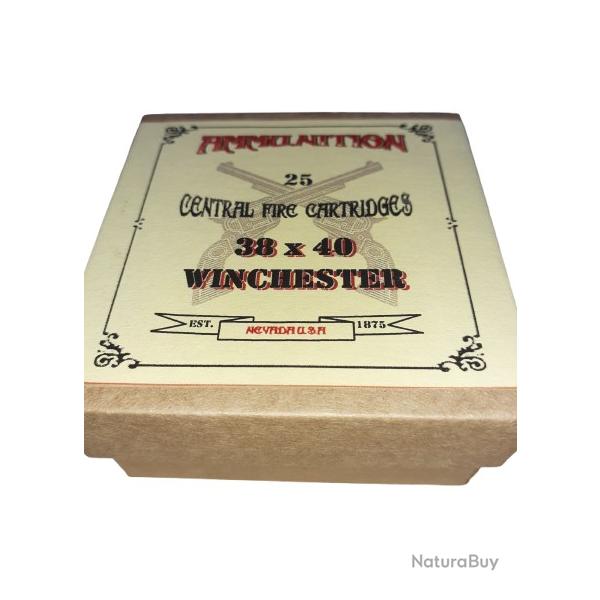 38 x 40 Winchester ou 38-40 Win: Reproduction boite cartouches (vide) AM 13794806