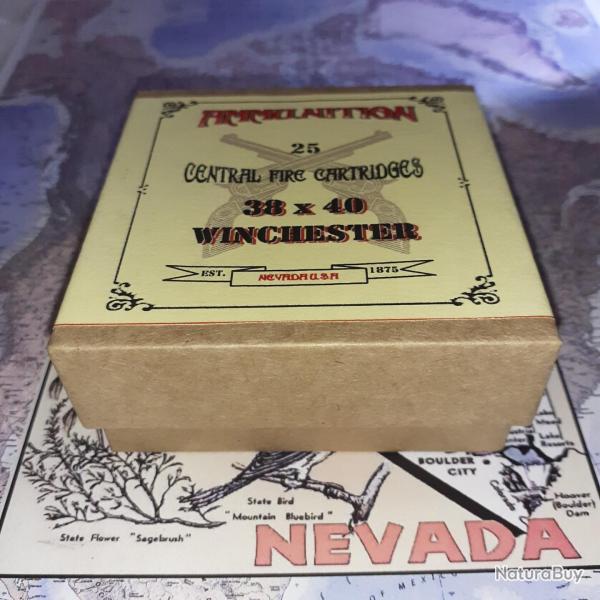 38-40 Winchester (Ammunition N�vada): Reproduction boite munitions (vide) AM 13794806