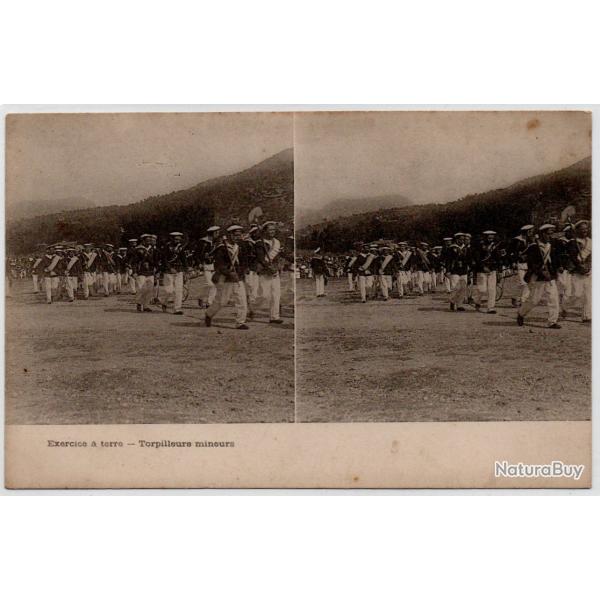 CPA - Marine  Militaire  - Exercice a terre -Torpilleurs mineurs - N�4053