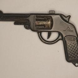 Pistolet jouet ancien en t&ocirc;le DOUGLAS made in Belgium vintage n&deg;9