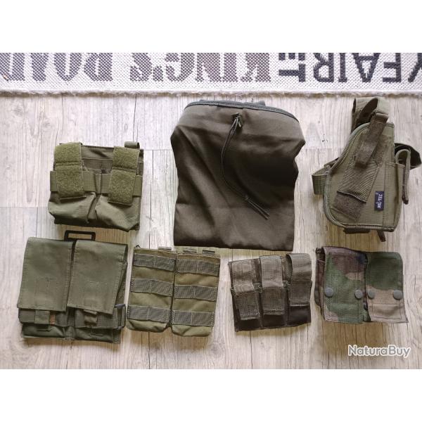 Lot de porte chargeurs , holster  airsoft