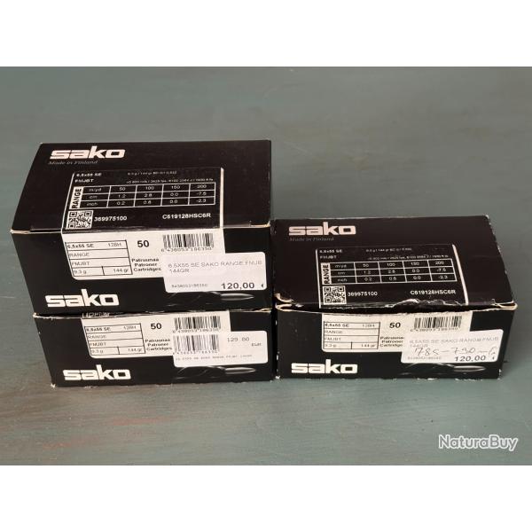 Cartouches 6,5x55 SAKO