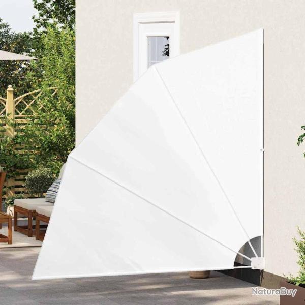 cran de confidentialit pour balcon Blanc 210 x 210 cm tissu