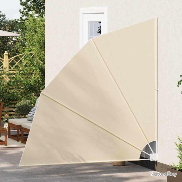 cran de confidentialit pour balcon Beige 210 x 210 cm tissu