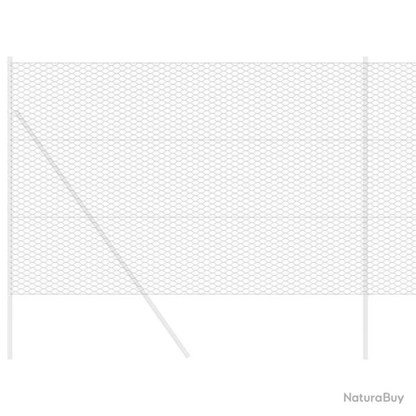 Cl�ture Hexagonale Grise Gris 1.5 x 50 m Acier