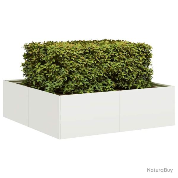 Jardini�re blanc 100x100x30 cm acier