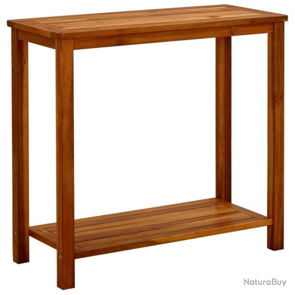 Table console de jardin 80x35x75 cm Bois d'acacia solide