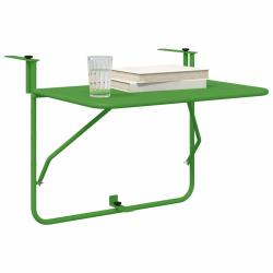 Table Suspendue de Balcon Vert 60 x 39 x 65 cm Acier