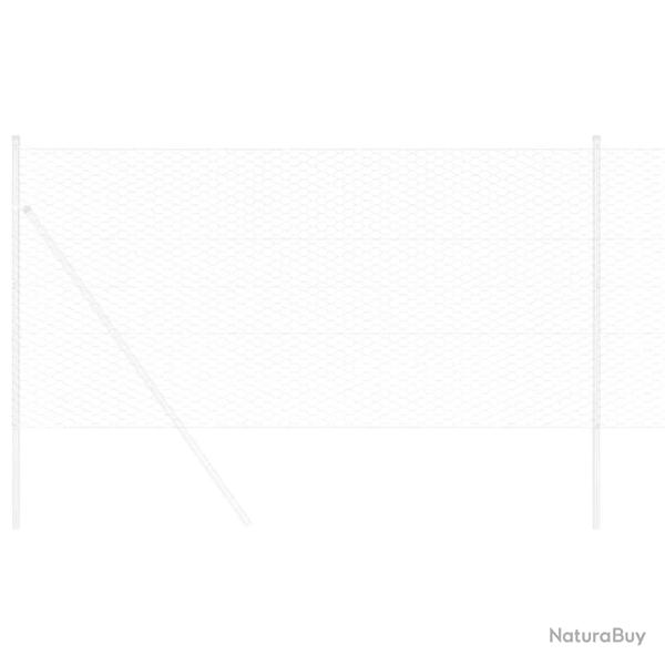 Cl�ture hexagonale Argent 5000 x 0.06 x 100 cm Acier galvanis�