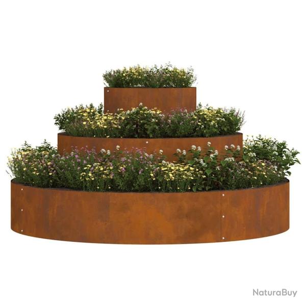 Pot en M�tal Acier Corten � 120 cm Incrustations D�coratives