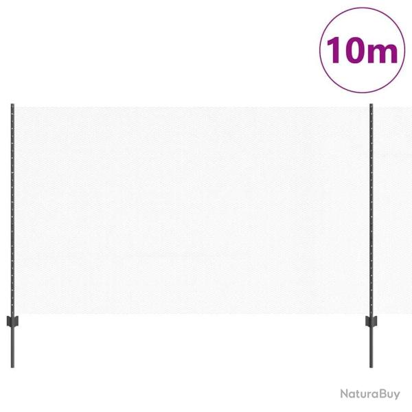 Pieux de Cl�ture 10 pcs U-Channel Gris 140 cm Acier