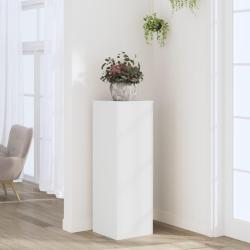 Support pour plantes blanc 33x33x100 cm bois d'ing&eacute;nierie