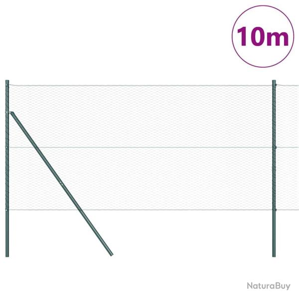 Cl�ture Hexagonale Verte 1x10 m Acier