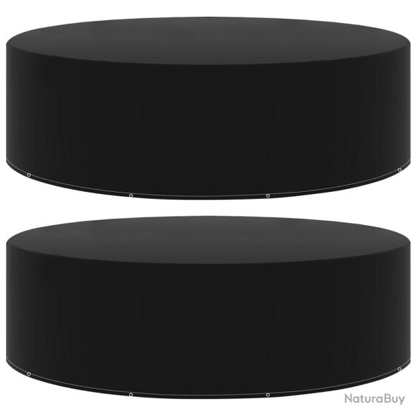 Housses de salon de jardin 2 pcs 10 oeillets 325x90 cm