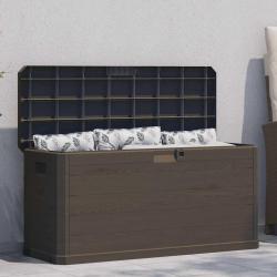 Bo&icirc;te de rangement de jardin 280 L Marron