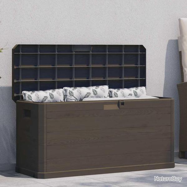 Bote de rangement de jardin 280 L Marron