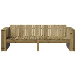 Canap&eacute; de jardin Marron 185,5 x 60 x 62 cm Bois de pin massif