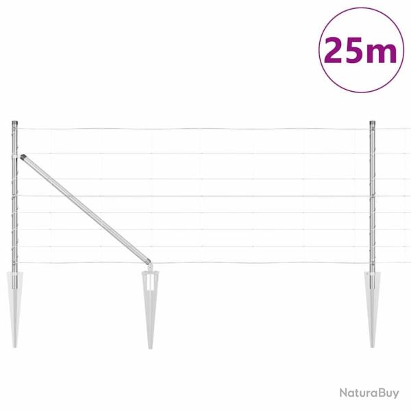 Cl�ture 0,8 x 25 m en acier galvanis�
