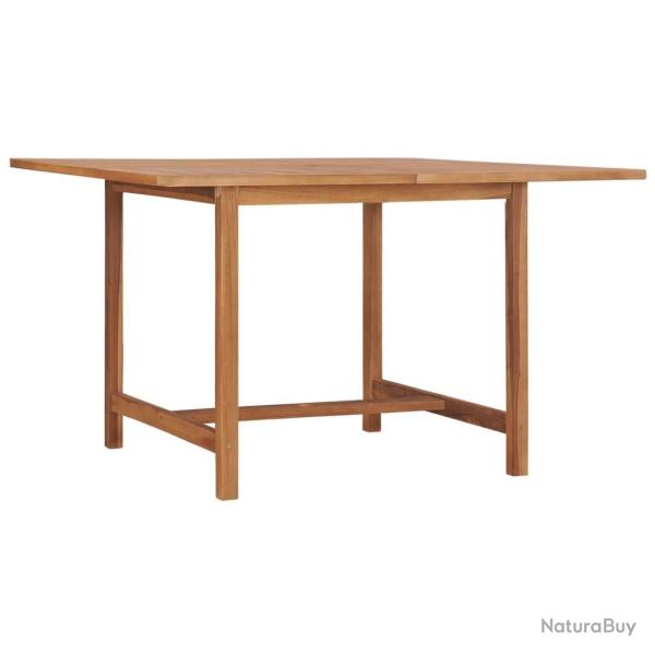 Table  dner de jardin 110x110x75 cm Bois massif de teck