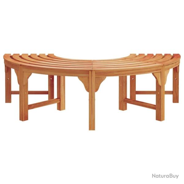 Banc d'ext�rieur en bois solide d'eucalyptus demi-rond de 160 cm vidaXL