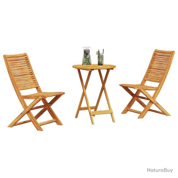 Ensemble de mobilier d'extrieur 3 pcs 60 x 60 x 75 cm