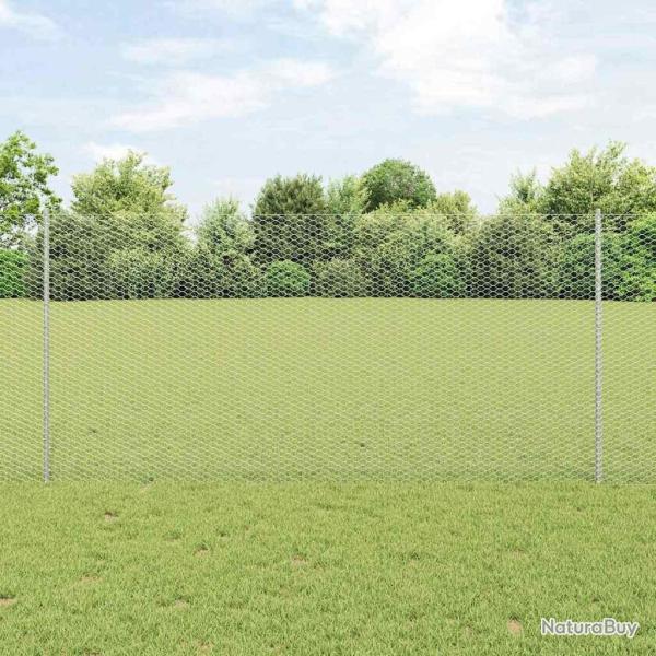 Poteaux de Cl�ture 22 pcs U-Channel 120 cm Acier Galvanis�