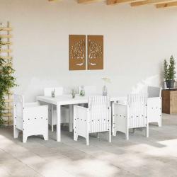 Table de Jardin Blanc 200 x 100 x 73 cm polyrotin