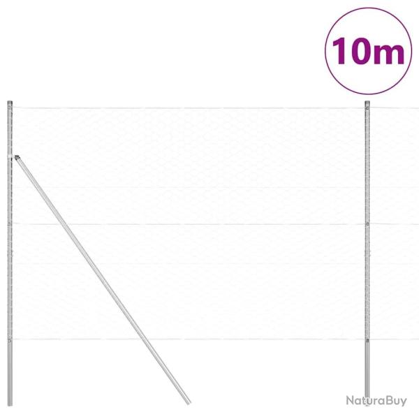 Cl�ture Hexagonale 1,6 x 10 m Acier Galvanis�
