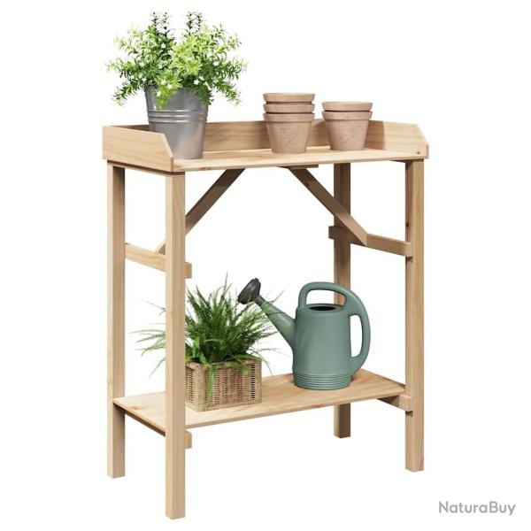 Table de jardin pour rempoter 75x40x90 cm en pin massif