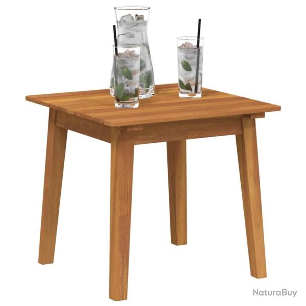 Table d'appoint 45 x 45 x 40 cm en bois d'acacia massif