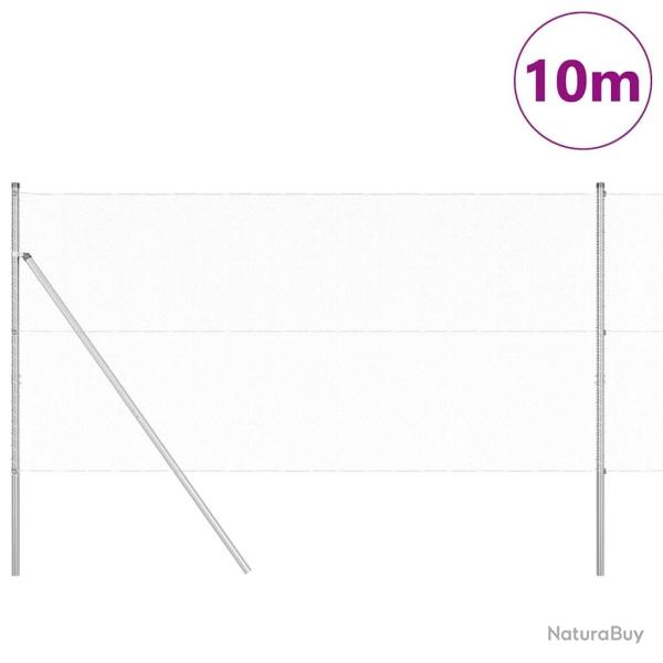 Cl�ture Hexagonale 1,2x10 m Acier Galvanis�