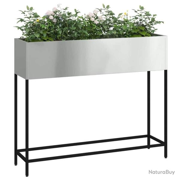 Jardin sur�lev� 100x26x82 cm en Acier Galvanis�