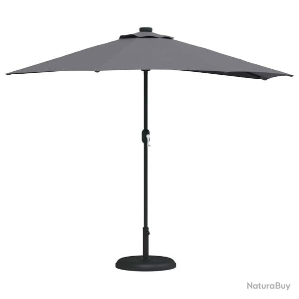 Parasol de jardin Anthracite 294 x 150 x 224 cm tissu