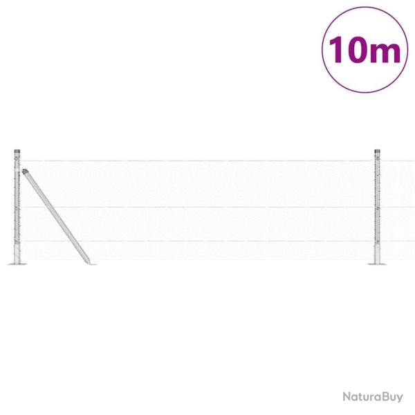 Cl�ture hexagonale 0,4x10 m en acier galvanis�