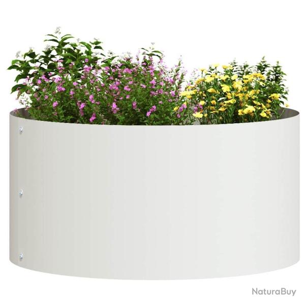 Pots en m�tal blanc Blanc M�tal 40 cm de diam�tre Pots en m�tal