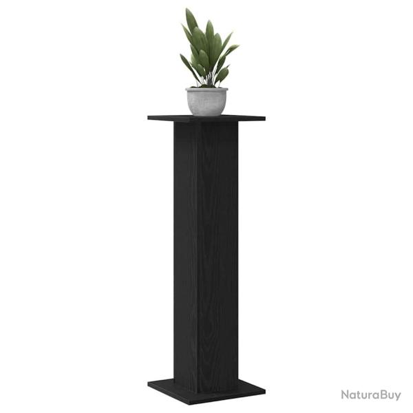Support de plante 2 pcs Ch�ne noir 30x30x95 cm Bois d'ing�nierie