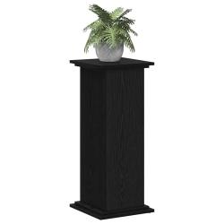 Support de plante en ch&ecirc;ne noir 33x33x80 cm, en bois agglom&eacute;r&eacute;