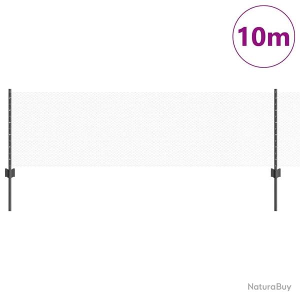 Poteaux de cl�ture 5 pcs U-Channel Gris 60 cm Acier